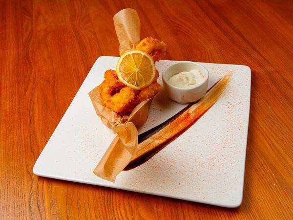 Тетка фишер - Кальмары с сырным соусом