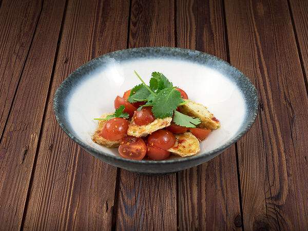 Тук-тук панда - Тёплый салат из баклажанов в сладком чили