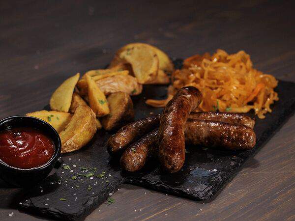 Олд Брюгге шоп & бар - Колбаски Чили с зернистой горчицей