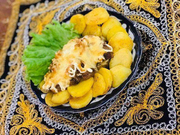 Лагман - Стейк из свинины