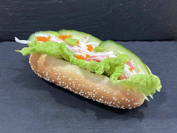 Лосось sushi & oysters - Хот-дог со снежным крабом