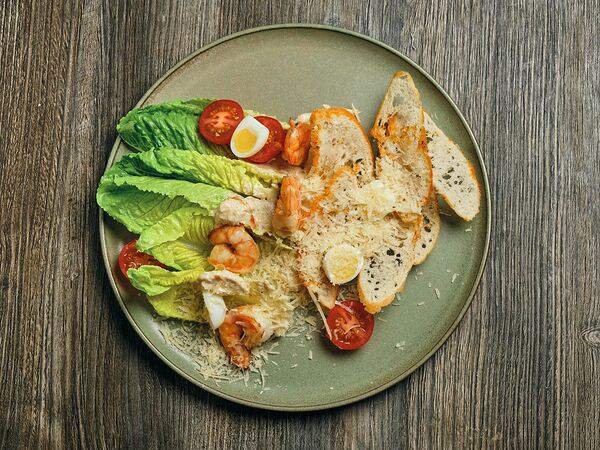 Кисельkitchen - Цезарь с креветками