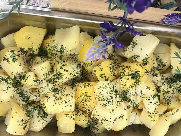 Парим & Варим - Картофель на пару со сливочным маслом и зеленью