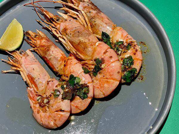 Беz прелюдий - Лангустины с соусом из мяты