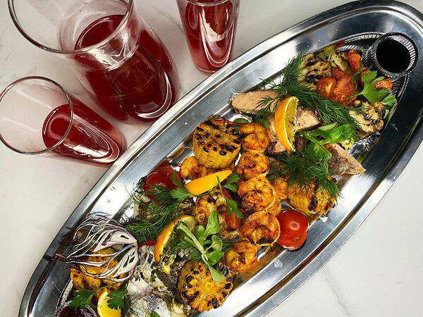 Lukum lounge cafe - Рыбное ассорти с мангала