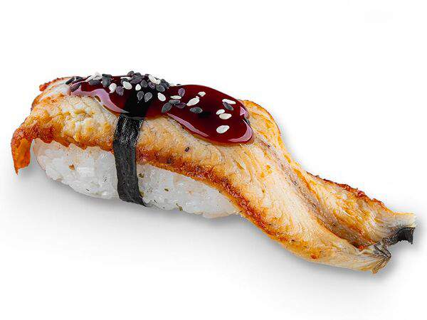 Белый рис - Суши с угрём