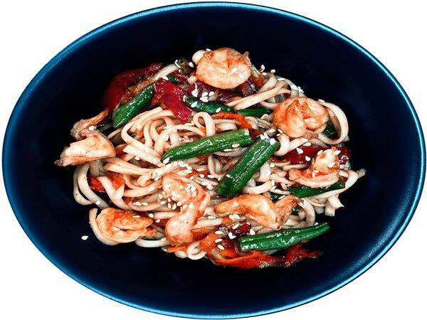 Inari - Удон с креветками в соусе Сладкий чили