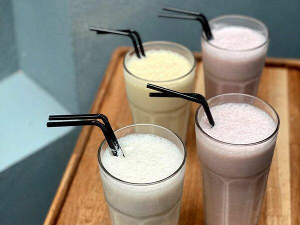 Гугенот пицца - Милкшейк манго