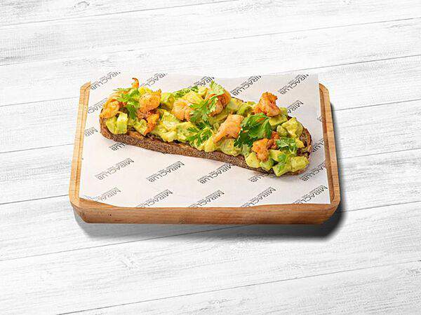 Miraclub - Брускетта с креветкой и авокадо