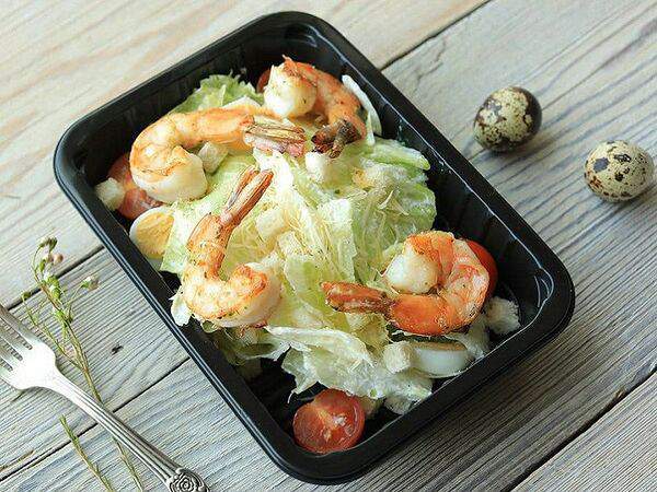Табаско fit - Салат Цезарь с креветкой