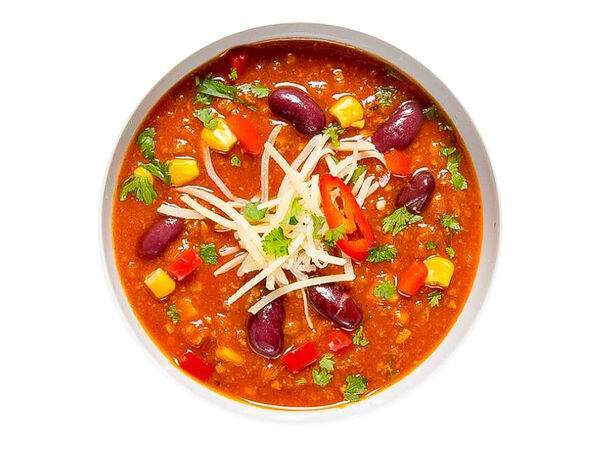 ILunch - Острый суп Чили Con Carne с сыром Чеддер