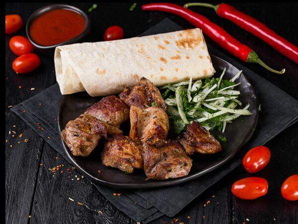 На углях - Шашлык из cвинoй шейки