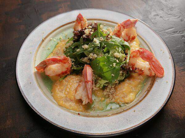 Шале - Креветки с соусом манго