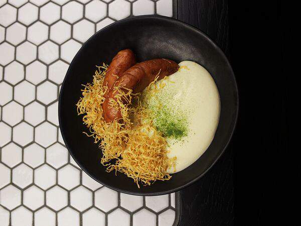 Waterzooi - Колбаски с картофельным Пармантье