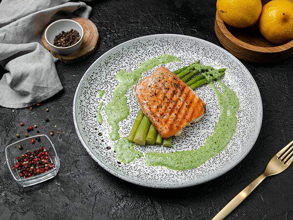 БУБЛИК - Запеченный лосось со спаржей