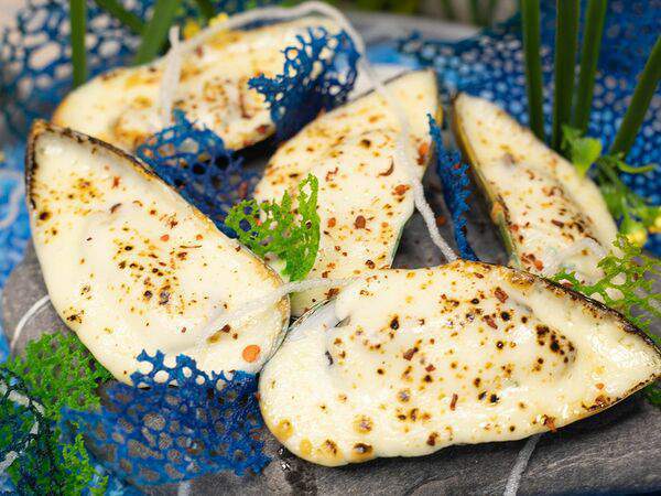 Кафе La Manana - Мидии на мангале