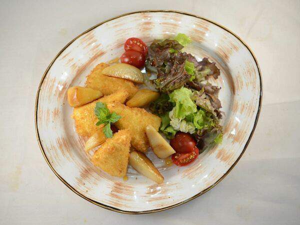 Kontrast gusto - Жареная брынза с грушей