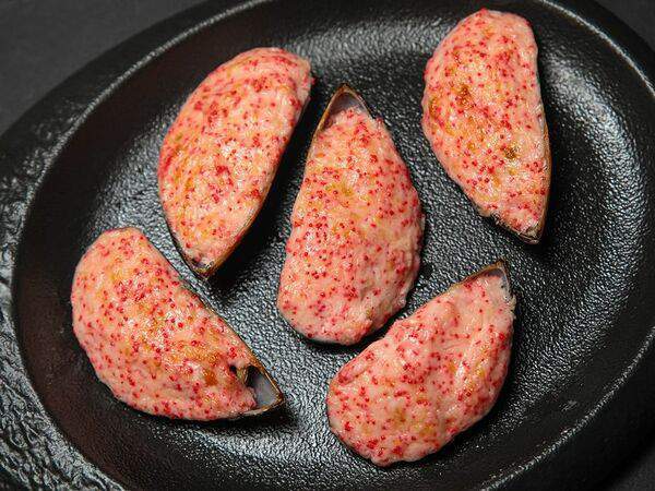 Рога лося - Мидии Киви в сырно-икорном соусе