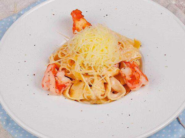 Винни  Пух - Паста с тигровыми креветками