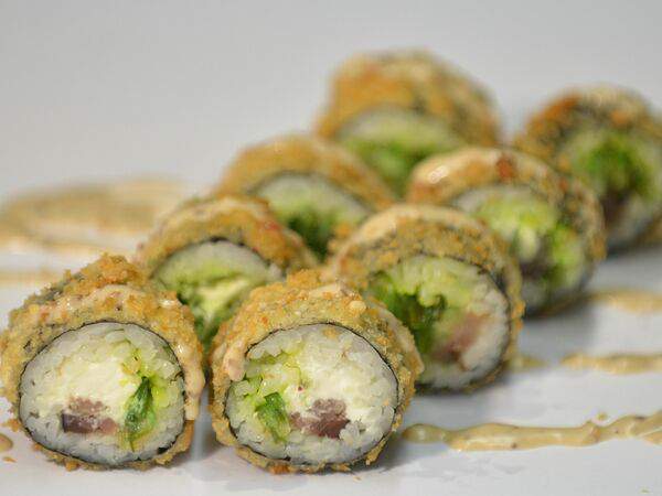 GoldenCook - Жареный ролл Унаги Чукка