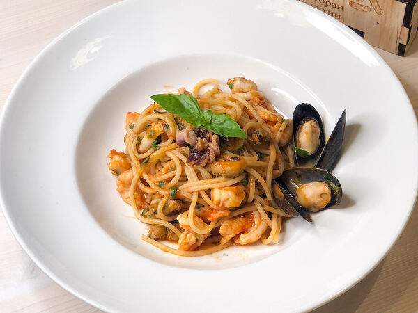 Траттория la casa - Спагетти Фрутти ди Маре