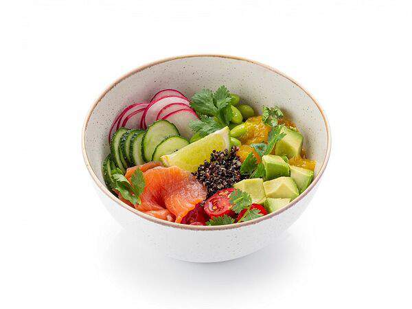 Шоколадница - Поке со слабосоленым лососем