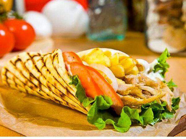 GirosCafe - Гирос Xxl c курицей и беконом