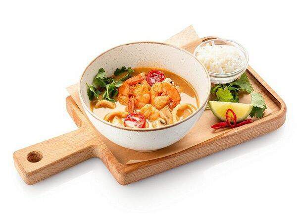 Шоколадница - Том Ям с креветками и кальмарами