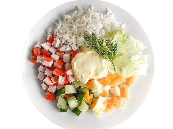 Дом еды - Крабовый с кукурузой и огурцом