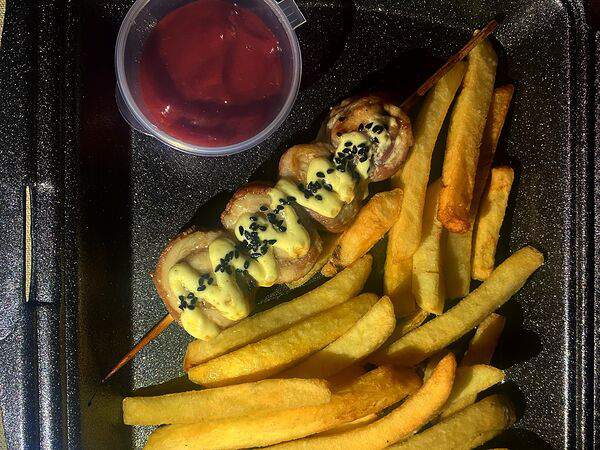 Вкусно здесь! - Шашлычок из курочки с беконом