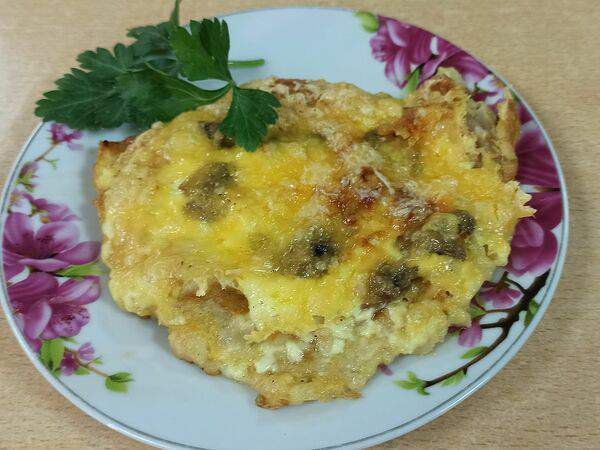 Обеды на Баррикадной - Свинина, запечённая с грибами и луком