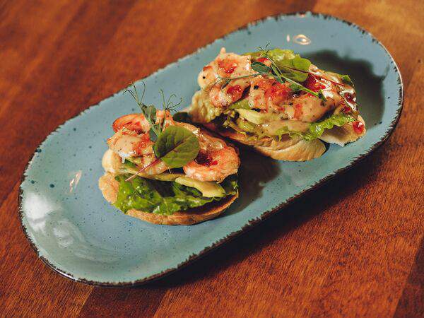 Blocknot - Брускетта с креветкой