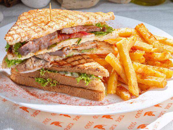 Гирос SPARTA - Клаб-сэндвич с курицей