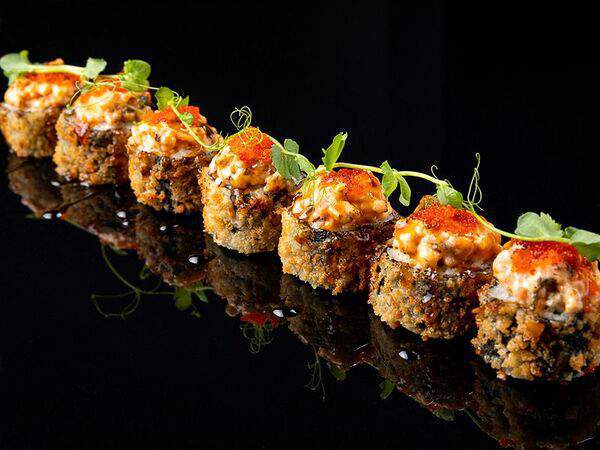 Едаеда - Тартар угорь-лосось темпура