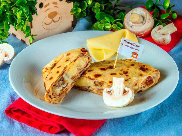 Вкусноблин - Вкусноблин с сыром, грибами и картофелем