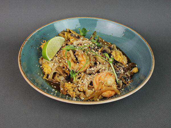 Бар Сплетни - Лапша Креветки в соусе пад тай