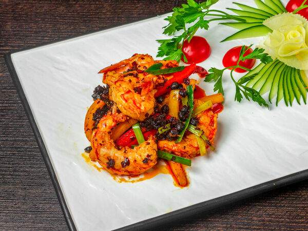 AzianA - Тигровые креветки в соусе из чёрных бобов