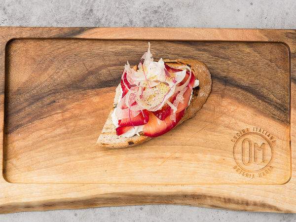 Osteria Mario - Брускетта с копченым лососем