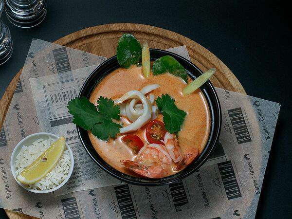 Капитал Grill & Beer - Том Ям с морепродуктами на кокосовом молоке