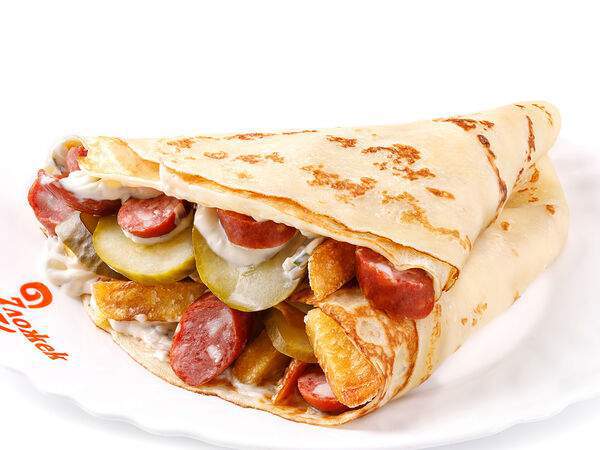 7 ложек - Блин с охотничьими колбасками