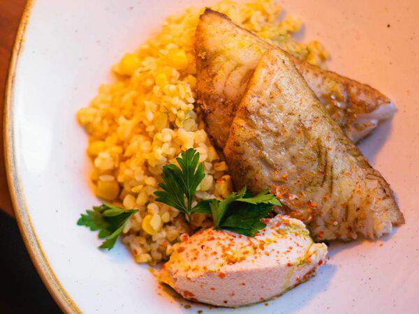 Ресторан 101 - Треска, булгур, крабовый соус