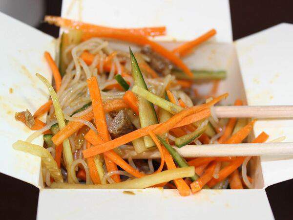 Айда рыба - Салат с говядиной и огурцом