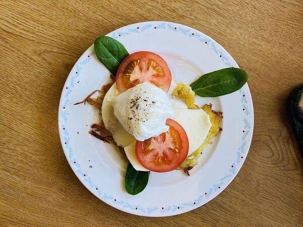 Изюм - Оладушек картофельный с яйцом и моцареллой