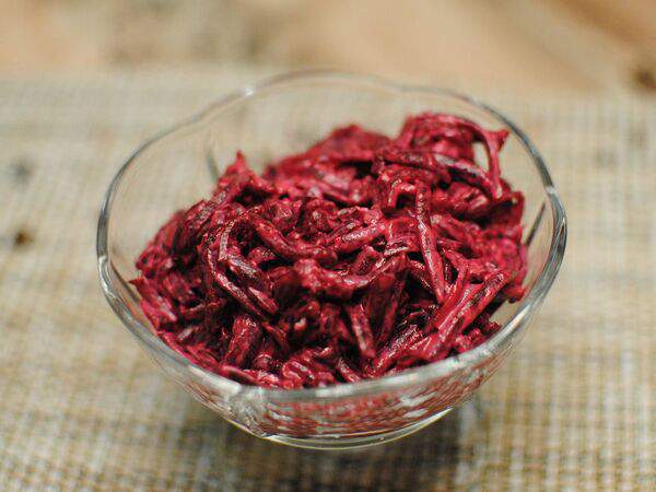 Окрошка - Свекла с чесноком