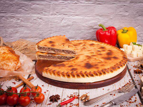 Осетинские пироги и пицца - Постный пирог с грибами