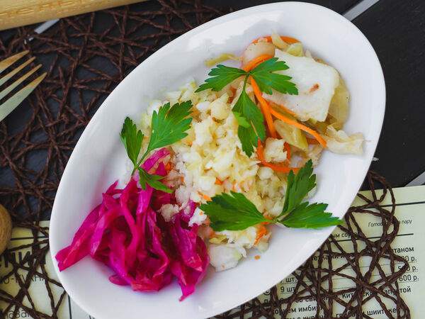 Пельмения - Капуста квашеная