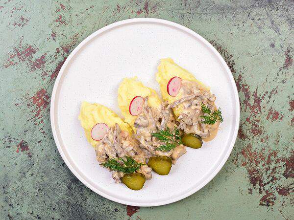 Гастроном - Говяжья вырезка с пюре