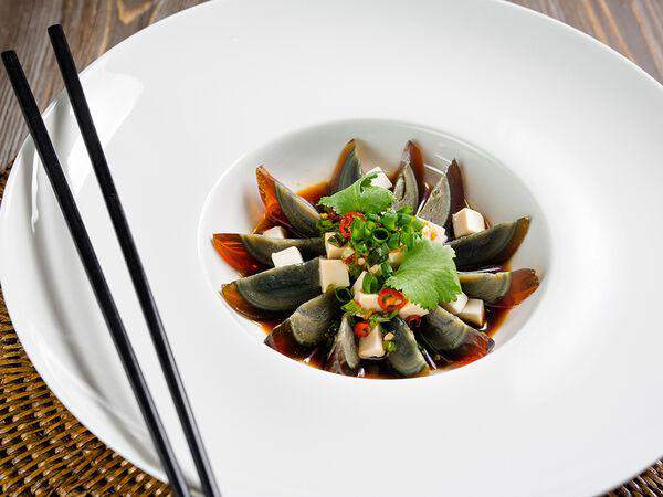 Китайская грамота - Черные утиные яйца с сыром тофу