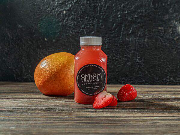 Am/Pm Street Food - Морс клубника-грейпфрут