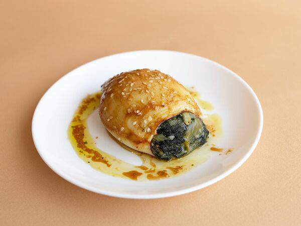 JOY.healthy.point - Кальмар фаршированный шпинатом